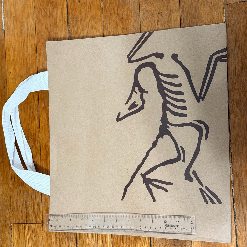 Arc'teryx Beige Shopping Tote with Black Graphic